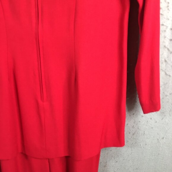 Vintage Kristy Petites Dress Womens 4P Red Gold Military Nutcracker Soldier - Picture 13 of 16